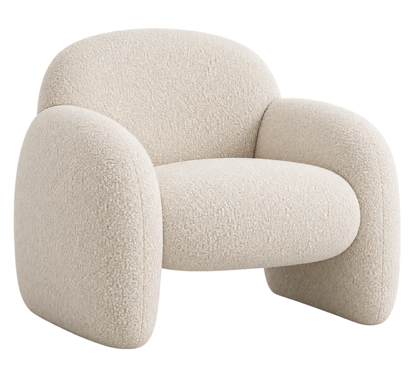 HAY Bouclé lounge chair